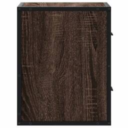Berkfield Home Durable Wall-mounted Bedside Cabinets 2 pcs Brown Oak 40x31x39.5 cm - thumbnail 7