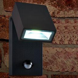 Loops IP44 Outdoor Anthracite Spotlight PIR Motion Sensor & Photocell 10W Cool White - thumbnail 3