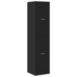 Berkfield Home Apothecary Cabinet¬†Black 40x41x174.5 cm Engineered Wood in Black - thumbnail 3