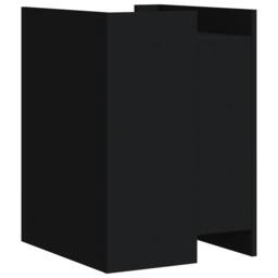 Berkfield Home Bedside Cabinet Black 45x50x65 cm Engineered Wood - Size: 45 x 50 x 65 cm - thumbnail 6