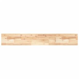 Berkfield Home Floating Shelf 120x20x2 cm Untreated Solid Wood Acacia in Brown - Size: 120 x 20 x 2 cm - thumbnail 2