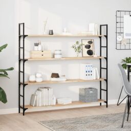 Berkfield Home Floating Shelf 120x20x2 cm Untreated Solid Wood Acacia in Brown - Size: 120 x 20 x 2 cm - thumbnail 1