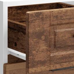 Berkfield Home Kitchen Base Cabinet Porto Old Wood Engineered Wood in Brown - thumbnail 9