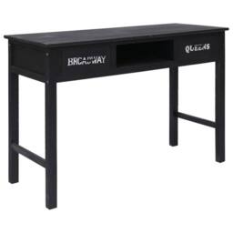 Berkfield Home Console Table Black 110x45x76 cm Wood - Size: 110 x 45 x 76 cm