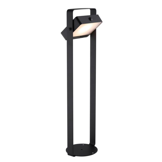 Nordlux Modern Outdoor Garden Post Black Aluminium SolarLed Light 25, 000jhrs, IP44 - image 1