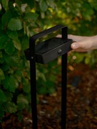 Nordlux Modern Outdoor Garden Post Black Aluminium SolarLed Light 25, 000jhrs, IP44 - thumbnail 8