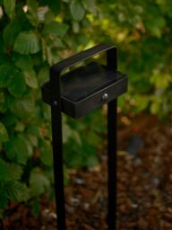 Nordlux Modern Outdoor Garden Post Black Aluminium SolarLed Light 25, 000jhrs, IP44 - thumbnail 9