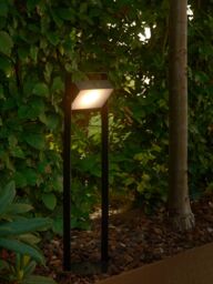Nordlux Modern Outdoor Garden Post Black Aluminium SolarLed Light 25, 000jhrs, IP44 - thumbnail 7