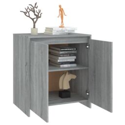 Berkfield Home Sideboard Grey Sonoma 70x41x75 cm Engineered Wood - Size: 70 x 41 x 75 cm - thumbnail 5