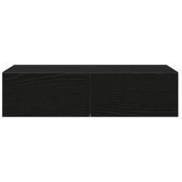 Berkfield Home Wall Shelf with Drawers Black 60x26.5x15 cm Engineered Wood - thumbnail 4