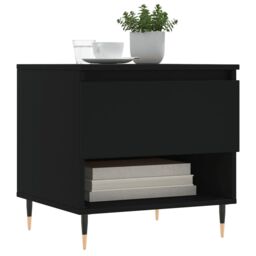 Berkfield Home Coffee Tables 2 pcs Black 50x46x50 cm Engineered Wood - Size: 50 x 46 x 50 cm - thumbnail 3