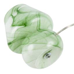 Happy Homewares Modern Mini Mushroom Glass Table Lamp with Marble Effect Pattern in Green - thumbnail 5