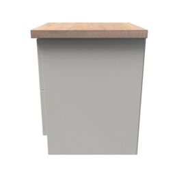 Ready Assembled 2 U Cambridge 2 Drawer Bedside Cabinet (Ready Assembled) in Cream - thumbnail 2