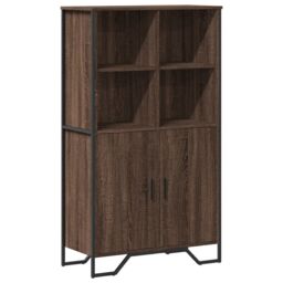 Berkfield Home Highboard Brown Oak 79.5x35.5x137.5 cm Engineered wood - thumbnail 2