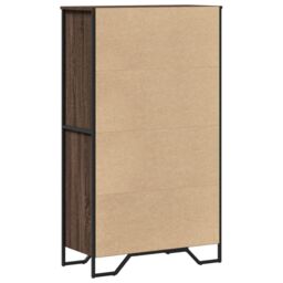 Berkfield Home Highboard Brown Oak 79.5x35.5x137.5 cm Engineered wood - thumbnail 6