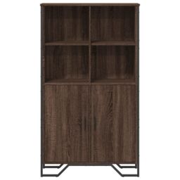 Berkfield Home Highboard Brown Oak 79.5x35.5x137.5 cm Engineered wood - thumbnail 4