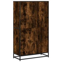 Berkfield Home Modern Bookcase Smoked Oak 80.5x35x139 cm Engineered Wood in Brown - thumbnail 6