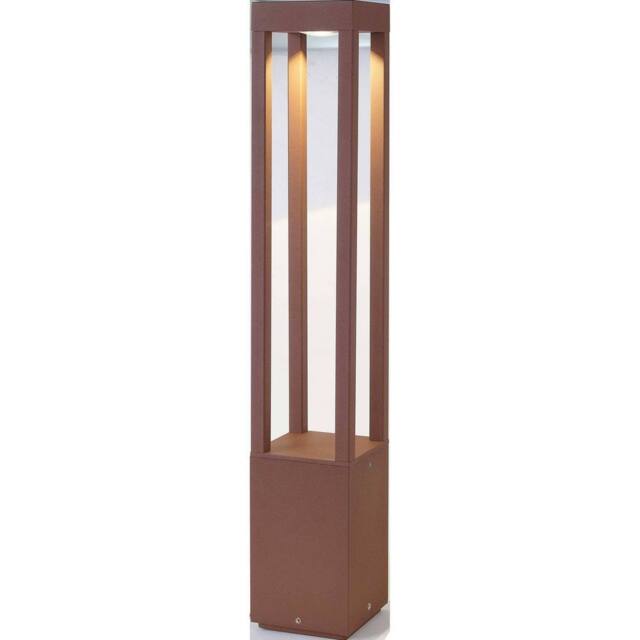 Netlighting Agra LED Outdoor Bollard Light Rust Brown IP54 - image 1