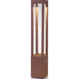 Netlighting Agra LED Outdoor Bollard Light Rust Brown IP54 - thumbnail 1