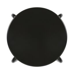Harbour Housewares Metal Stacking Stool - Matt White in Black - thumbnail 4