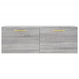 Berkfield Home Wall Cabinet Grey Sonoma 100x36.5x35 cm Engineered Wood - thumbnail 5