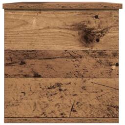 Berkfield Home Storage Box - Old Wood, 102x35x35 cm, Made from Engineered Wood in Brown - Size: 102 x 35 x 35 cm - thumbnail 8