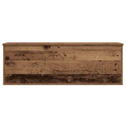 Berkfield Home Storage Box - Old Wood, 102x35x35 cm, Made from Engineered Wood in Brown - Size: 102 x 35 x 35 cm - thumbnail 7