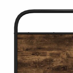 Berkfield Home Headboard Smoked Oak 160 cm Steel & Engineered Wood in Brown - thumbnail 6