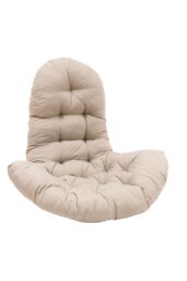 Living and Home Hanging Egg Chair Thick Cushion Swing Chair Pad in Camel - thumbnail 3