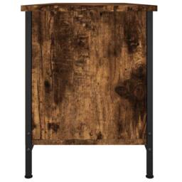 Berkfield Home TV Cabinet with Doors Smoked Oak 102x35x45 cm Engineered Wood in Brown - Size: 102 x 35 x 45 cm - thumbnail 7
