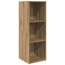 Berkfield Home TV Cabinet Set with Shelf 3 pcs Artisan oak 37 x 37 x 142.5 cm in Brown - thumbnail 5