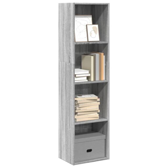 Berkfield Home Bookcase Grey Sonoma 40x30x152 cm Engineered Wood - Size: 40 x 30 x 152 cm - image 1