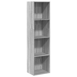 Berkfield Home Bookcase Grey Sonoma 40x30x152 cm Engineered Wood - Size: 40 x 30 x 152 cm - thumbnail 2