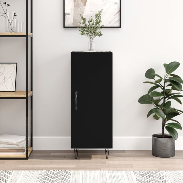 Berkfield Home Sideboard Black 34.5x34x90 cm Engineered Wood - image 1
