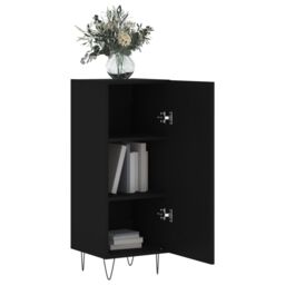 Berkfield Home Sideboard Black 34.5x34x90 cm Engineered Wood - thumbnail 4