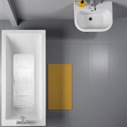 Showerdrape Comfy White 360 x 920mm Anti-slip Bath Mat - thumbnail 2