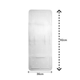 Showerdrape Comfy White 360 x 920mm Anti-slip Bath Mat - thumbnail 3