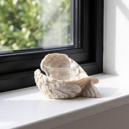 Garden Greatness Serenity Angel Wings Votive Holder Duo - Size: 1 Pack - thumbnail 3