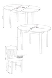 Seconique Oxford Extending Dining Set in Natural - thumbnail 6