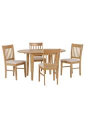 Seconique Oxford Extending Dining Set in Natural - thumbnail 2