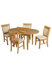 Seconique Oxford Extending Dining Set in Natural - thumbnail 4
