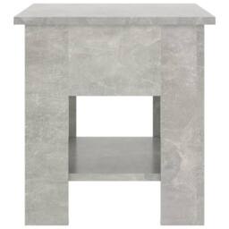 Berkfield Home Modern Coffee Table Concrete Grey 40x40x42 cm Engineered Wood - Size: 40 x 40 x 42 cm - thumbnail 5
