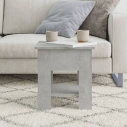 Berkfield Home Modern Coffee Table Concrete Grey 40x40x42 cm Engineered Wood - Size: 40 x 40 x 42 cm