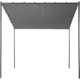 Wyld and Coco Rectangular Pergola Pavilion Dark Grey Polyester Powder Coat Steel - thumbnail 2
