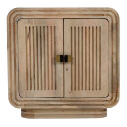 IH Design Paloma Carved Mango Wood Mini Sideboard in Brown - thumbnail 2
