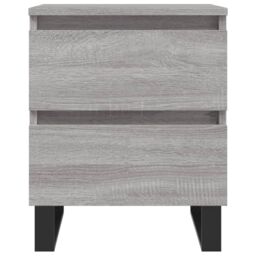 Berkfield Home Bedside Cabinet Grey Sonoma 40x35x50 cm Engineered Wood - Size: 40 x 35 x 50 cm - thumbnail 5
