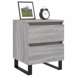 Berkfield Home Bedside Cabinet Grey Sonoma 40x35x50 cm Engineered Wood - Size: 40 x 35 x 50 cm - thumbnail 3
