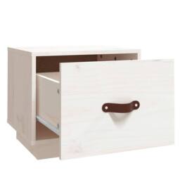 Berkfield Home Beautiful Bedside Cabinets 2 pcs White 40x34x35 cm Solid Wood Pine - Size: 40 x 34 x 35 cm - thumbnail 6
