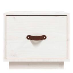 Berkfield Home Beautiful Bedside Cabinets 2 pcs White 40x34x35 cm Solid Wood Pine - Size: 40 x 34 x 35 cm - thumbnail 5