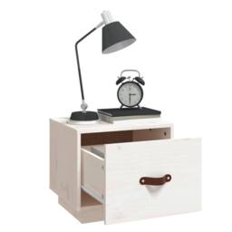 Berkfield Home Beautiful Bedside Cabinets 2 pcs White 40x34x35 cm Solid Wood Pine - Size: 40 x 34 x 35 cm - thumbnail 4